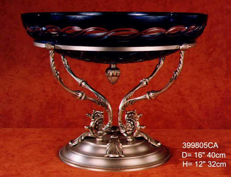 DECORATIVE ACCESORIE BLUE FULL CUT DISH