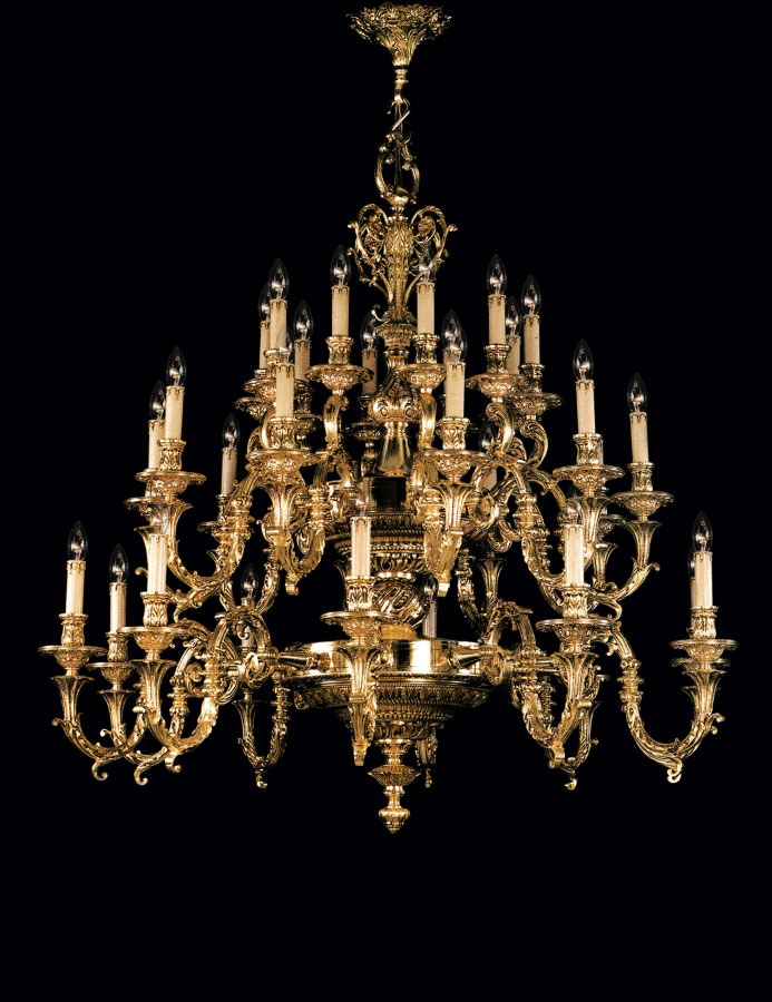 DECORATIVE CASTED CHANDELIER